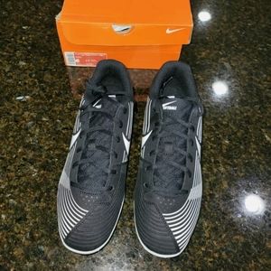 Nike Lunar Hyperdiamond Softball Cleat Women US 9 AO7985 Black White Metal Shoe.